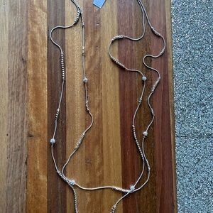 Elegant Silver Beaded Necklace